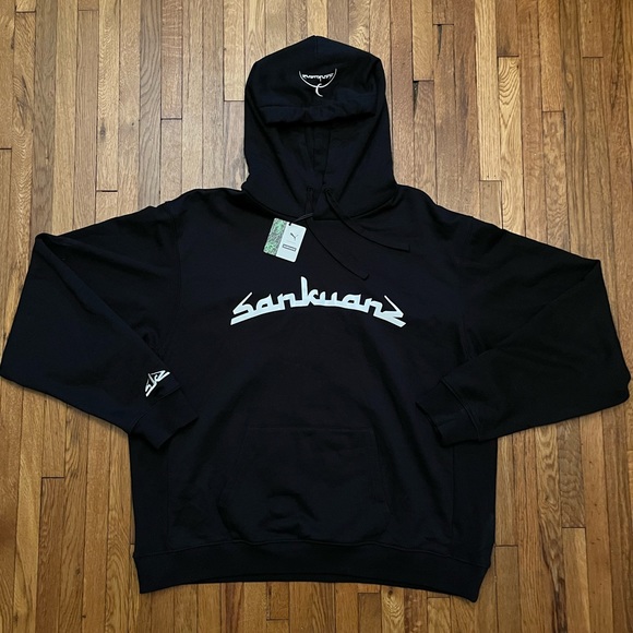Puma x SANKUANZ Unisex Hoodie XL Black Hooded Sweatshirt 578621 01 New W/ Tags - Picture 1 of 8
